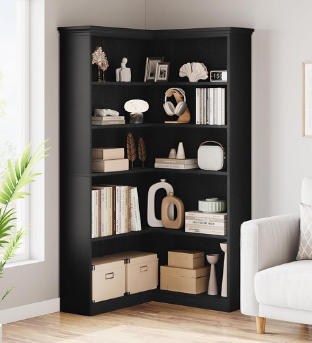 Shaped corner bookshelf - corner,